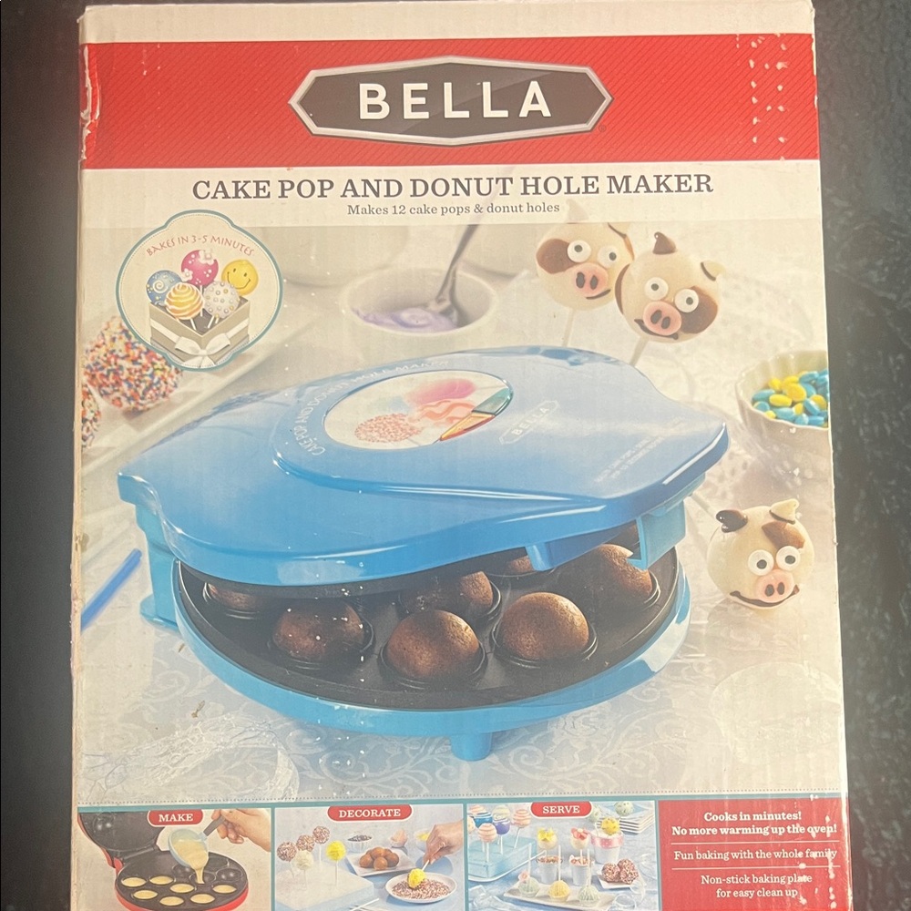 Bella Blue Cake Pop and Donut Hole Maker